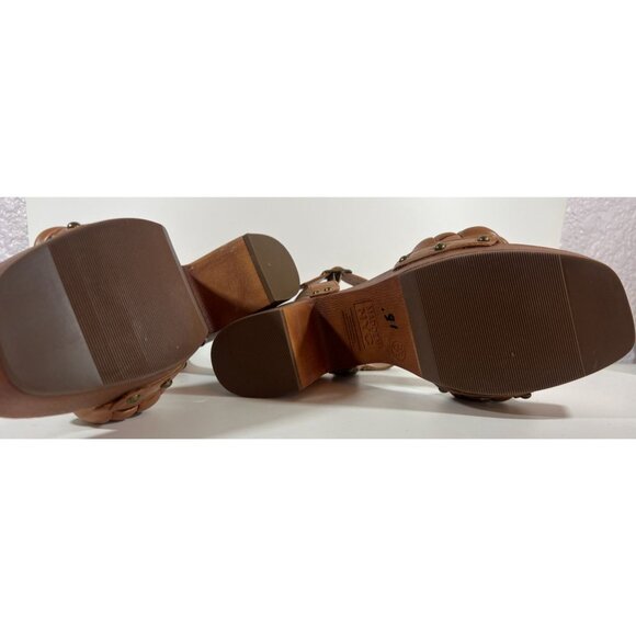 Madden NYC Womens 8.5 Braided Platform Sandals With Ankle Strap & Chunky Heel - Picture 11 of 11